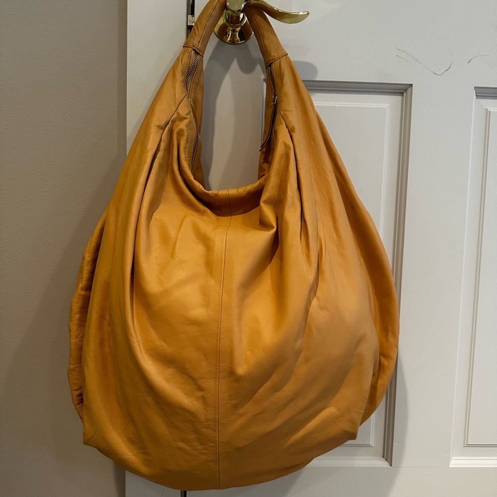 Anthropologie Leather Hobo Bag